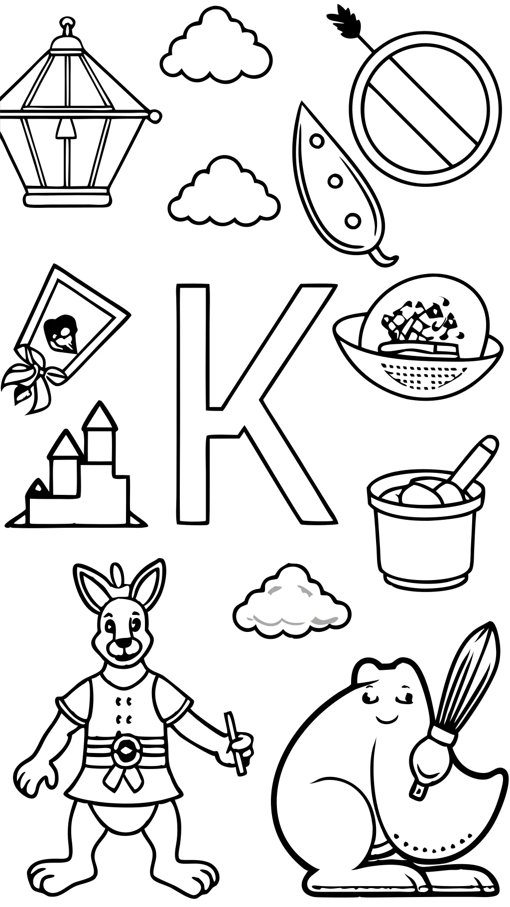 k coloring pages